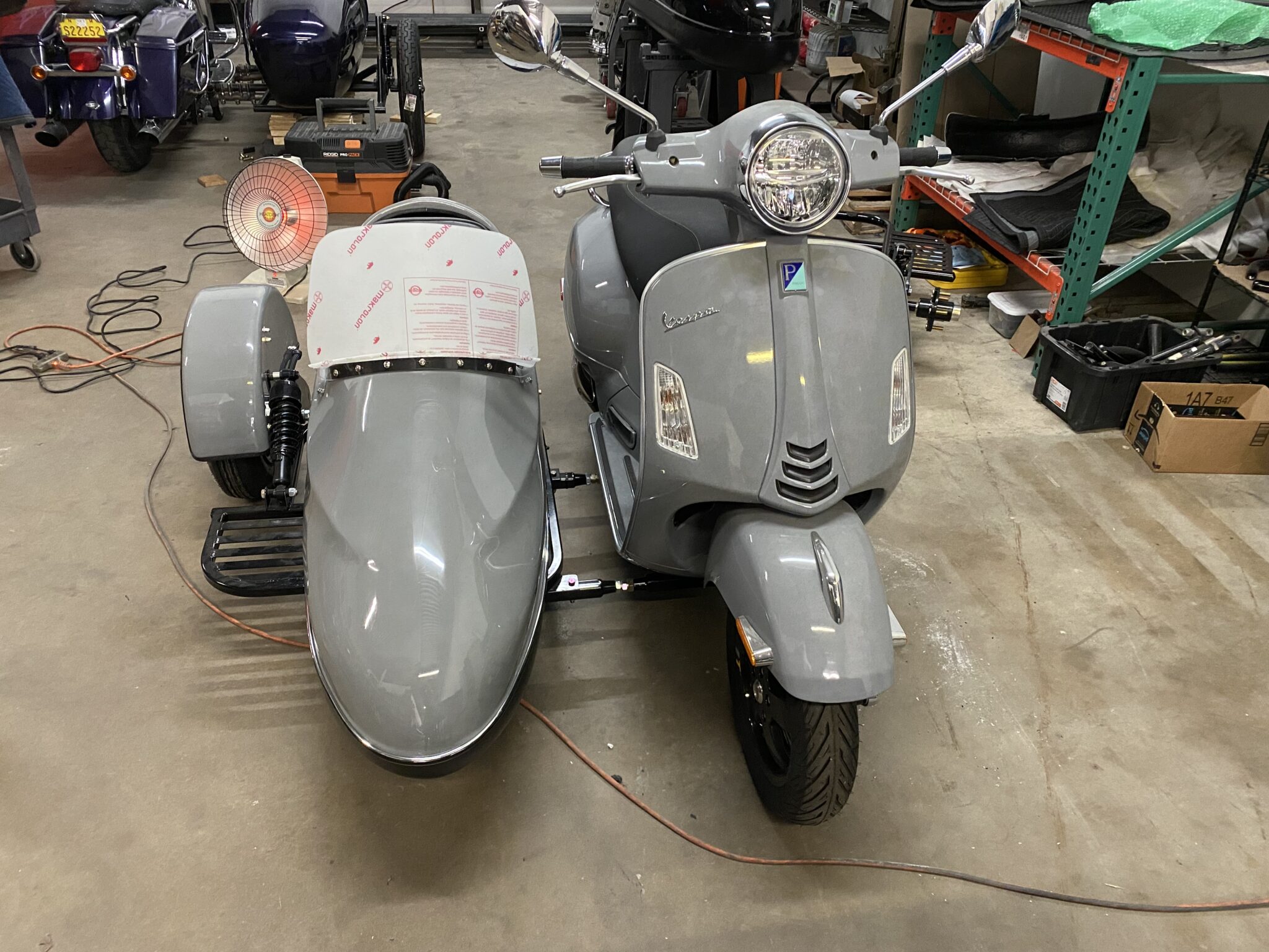 Vespa Sidecars – Texas Sidecars for motorcycles and scooters